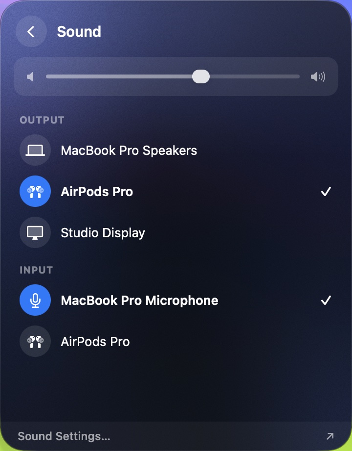 Bloom's Sound view with outputs and inputs
